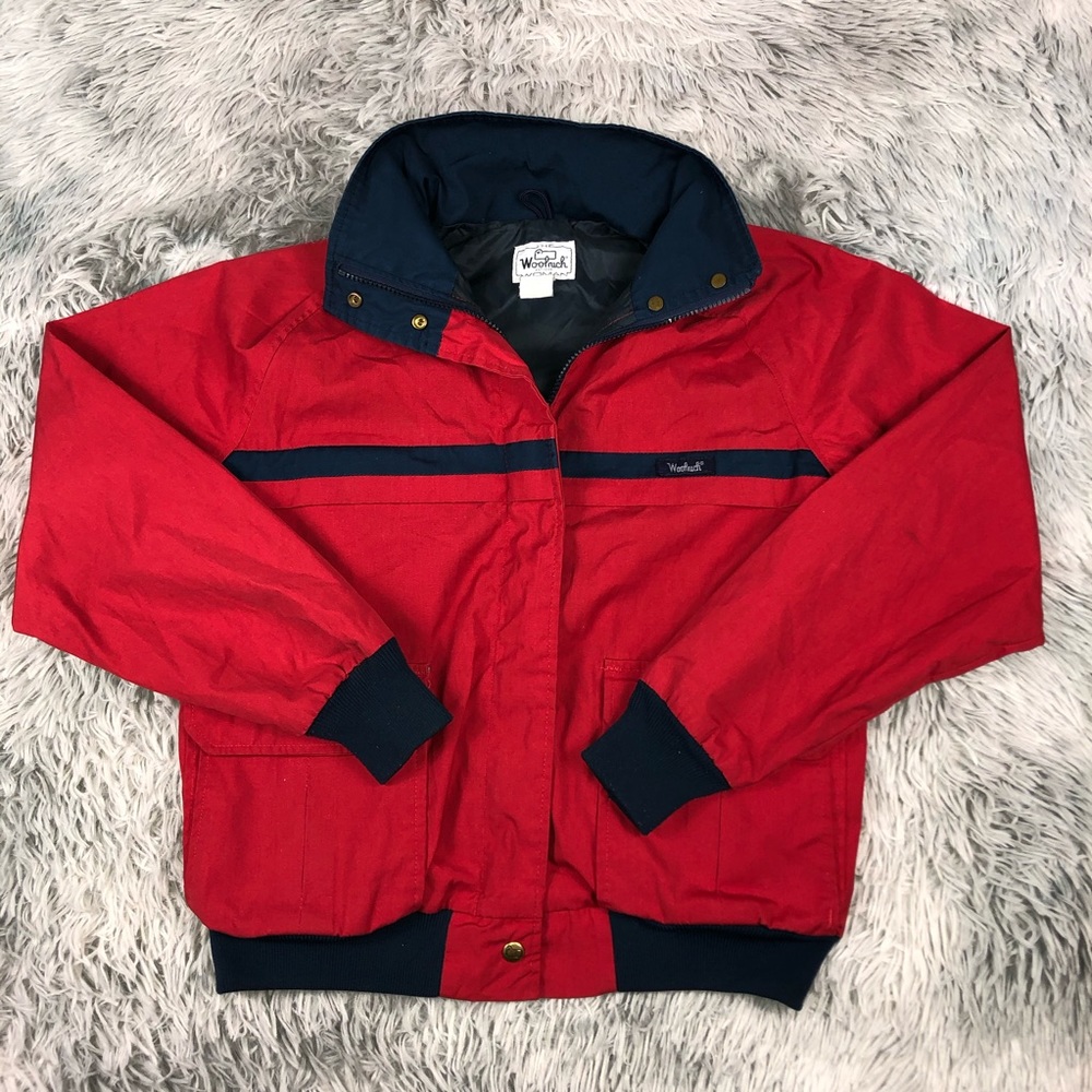 Vintage WOOLRICH For Woman Red Full Zip Jacket